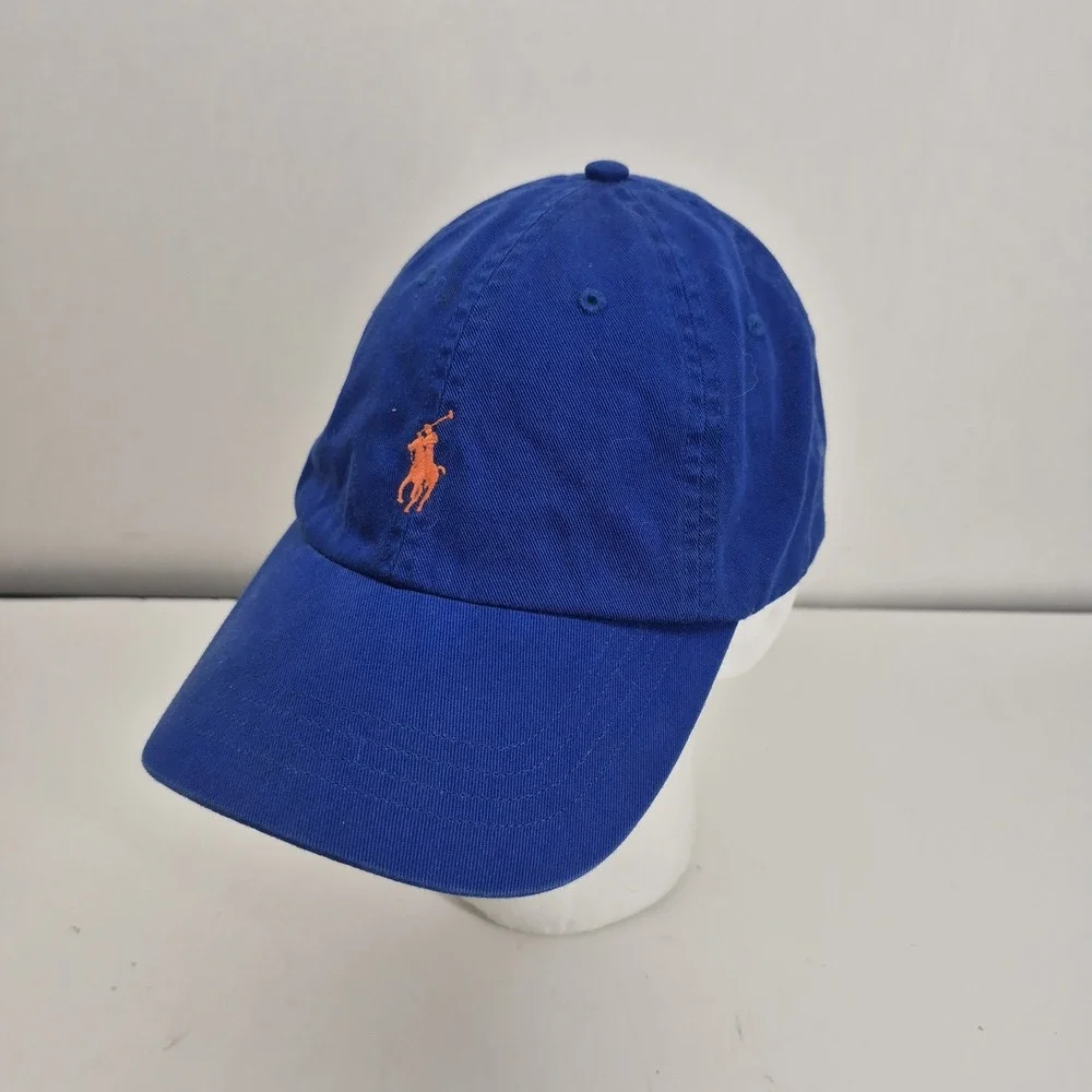 Polo Ralph Lauren Men's Blue Cotton Twill Ball Cap Hat One Size Embroidered